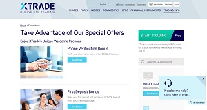 XTrade homepage